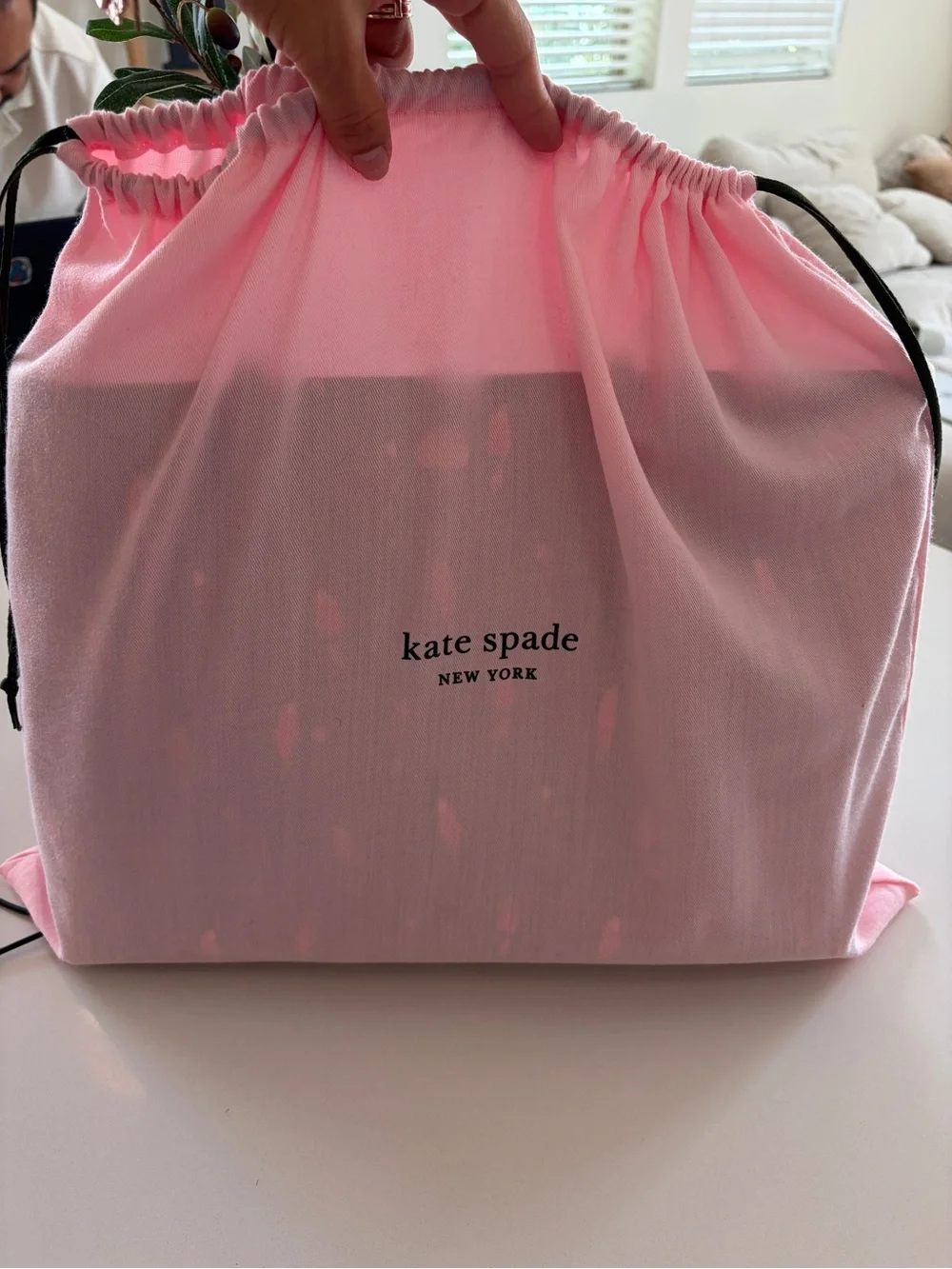 kate spade Black Tote with Multicolor Parrot Print